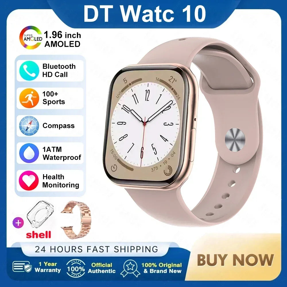 DT Watch 10 Smart Watch AMOLED 4GB Music BT Call