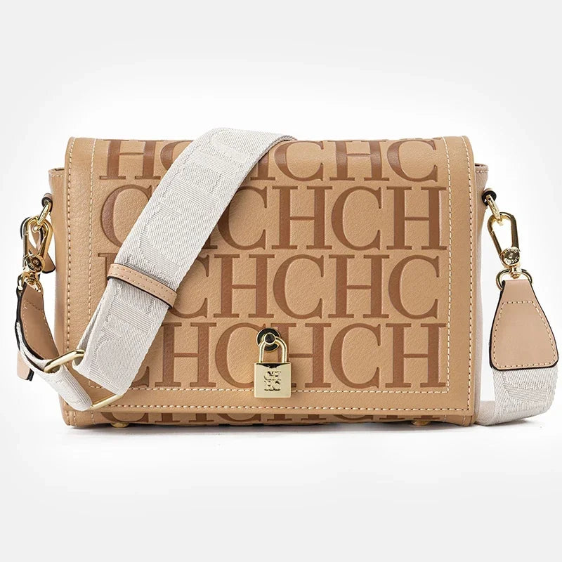 Autumn and Winter Solid Color Crossbody Bag with Letter Printing High Quality Women's Fashion Elegance 2025 Classic Women's Bag