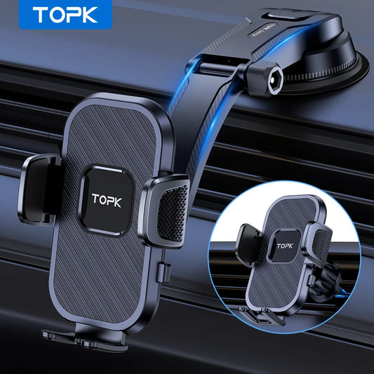 TOPK Car Phone Holder Gravity Stand - Air Vent Mount
