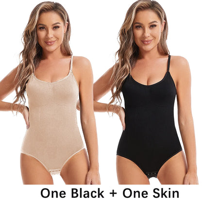 Drop Shipping Damen Sexy Shapewear Nahtlos Schlankmachender Po-Former Shaper Glättender Bodysuit Offener Schritt Hochelastische Bodysuits