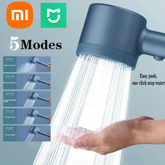 Xiaomi 5 Modes Shower Head High Pressure Showerhead Filter Rainfall Faucet Tap Bathroom Bath Home New Mijia Bathroom Accessories