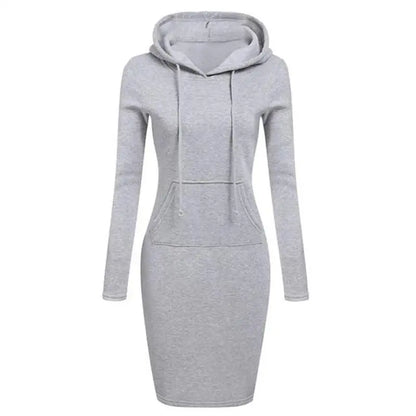 Damenkleid Herbst Damen Hoodiekleider Hoodies Damen Sweatshirts Damen Hoodiekleid Oberteile Damenbekleidung