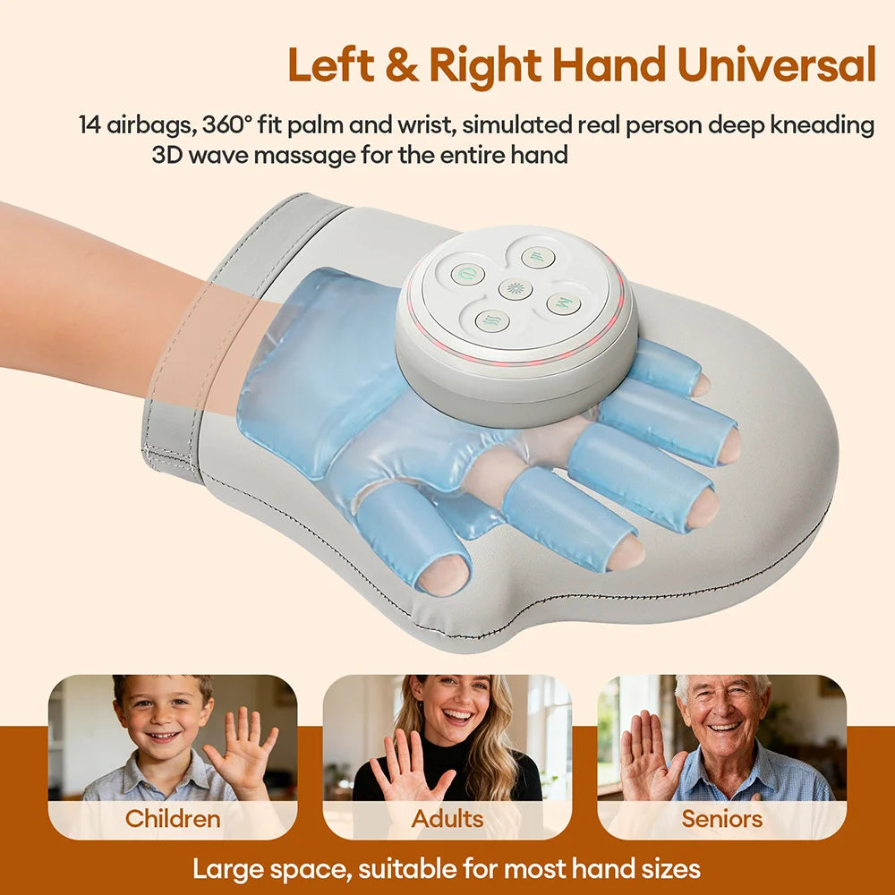 Electric Air Pressure Hand Massager Finger Glove