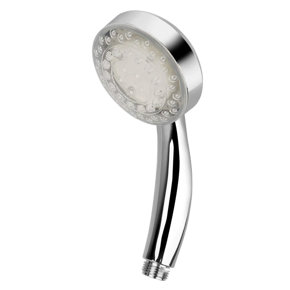 Square Fixed Showerhead Ultra-Quiet Rainfall Top Spray LED Shower Head 3 colors Temperature Sensor 7 Colors Gradual Changing
