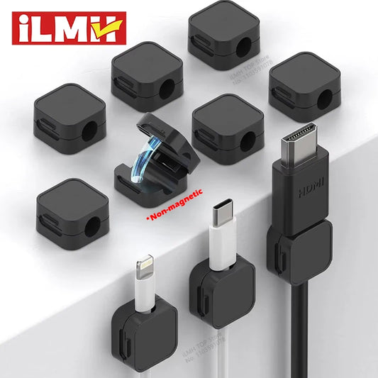 Strong Adhesive Cable Clips - Under Desk Cord Holder