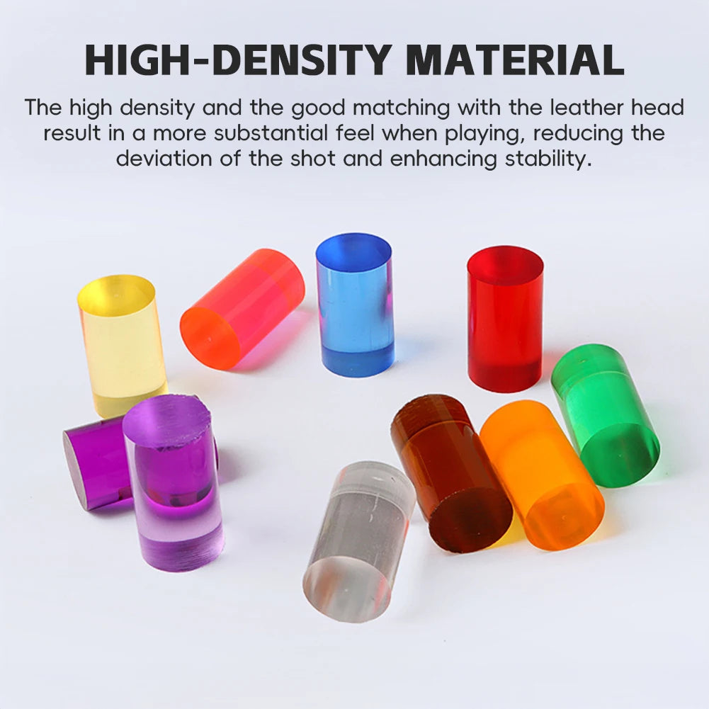 Compact Structure Snooker Cue Accessory Billiard Cue Ferrule Replacement Pool Cue Ferrule Replacement Kit Transparent for Pool