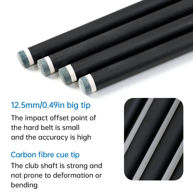 2 in 1 Langyan 58 inch billiard cue carbon fiber 11.2 mm billiard cue large head, multiple styles to choose from