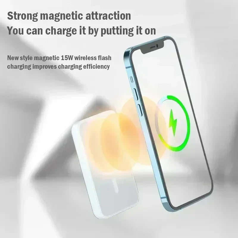 Magnetic Wireless Power Bank – MagSafe Fast Charging