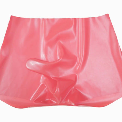 Herren Fetisch Latex Höschen Gummi Boxershorts Peniskondom Unterwäsche Kondom Cock Pouch Shorts Sexy Unterhosen für Herren