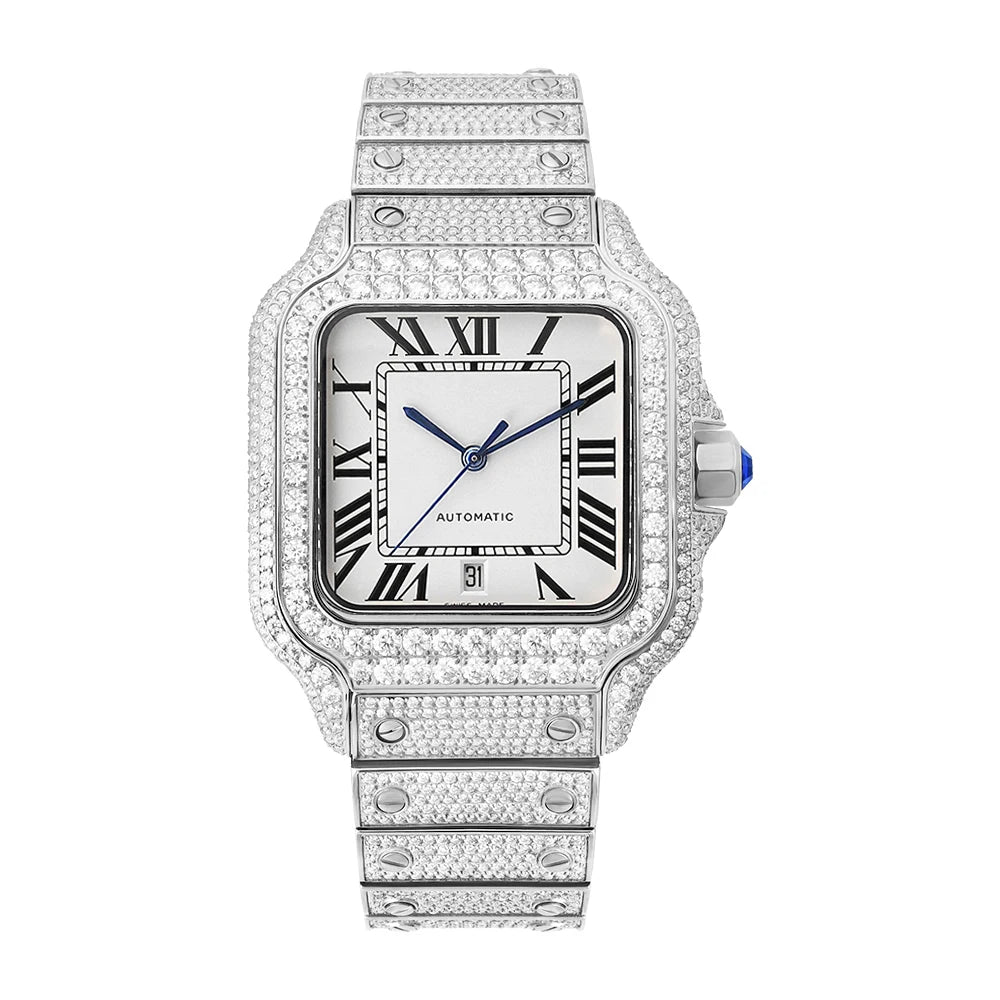 VVS Moissanite Iced Out Automatic Watch for Men