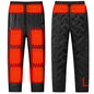 Heated Pants for Men Women, Thick Electric 10 Zones Heating Trousers Winter Outdoor Warm Thermal Trousers (Battery Not Included)