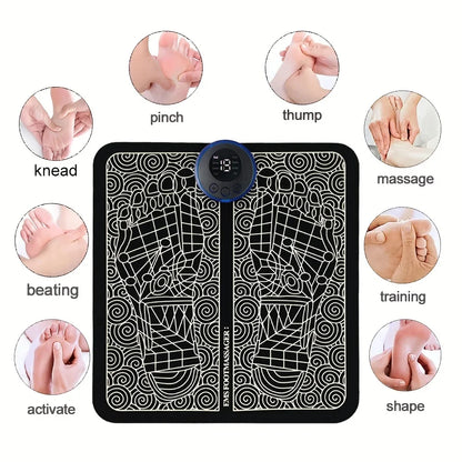 Electric Foot Massager Pad Muscle Massage Relaxation Trainer For Massage Fitness Outdoor Sport Home Family Relax
