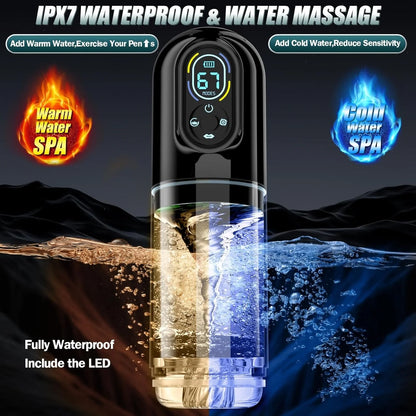 KUSHOR Automatic Male Masturbator | 7 Modes LCD