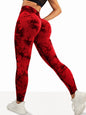 Women's Seamless Tie-dye Yoga Pants High Waist Soft Comfortable Gym Fitness Sportswear Workout Leggings Tights