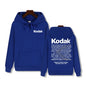 Kodak Print Fashion Men‘s Sportswear Autumn Winter Daily Street Casual Comfortable Loose Sports Hoodie