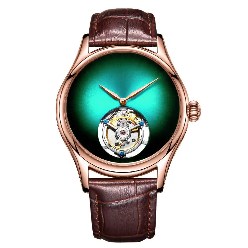 AESOP Top Brand Luxury Clock 100% Authentic Tourbillon Men's Watch Movement Mechanical Sapphire Glass Skeleton Watches for Man