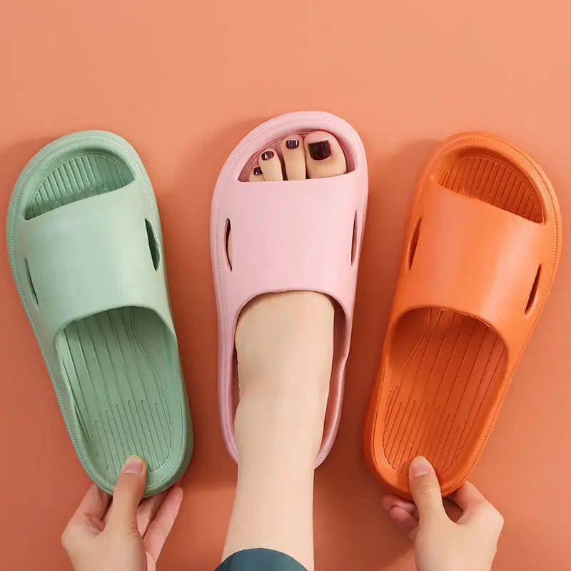 Non-Slip EVA Slides – Lightweight Open Toe Quick-Dry Slippers