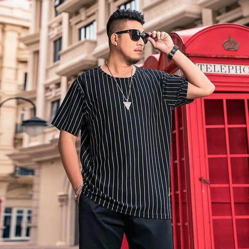 Men's Oversized Alphabet Print T-Shirt | 5XL