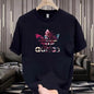 Short-sleeved Pure Cotton Summer Round-neck Trendy Printed Men's Casual and Versatile Half-sleeved Loose New Top