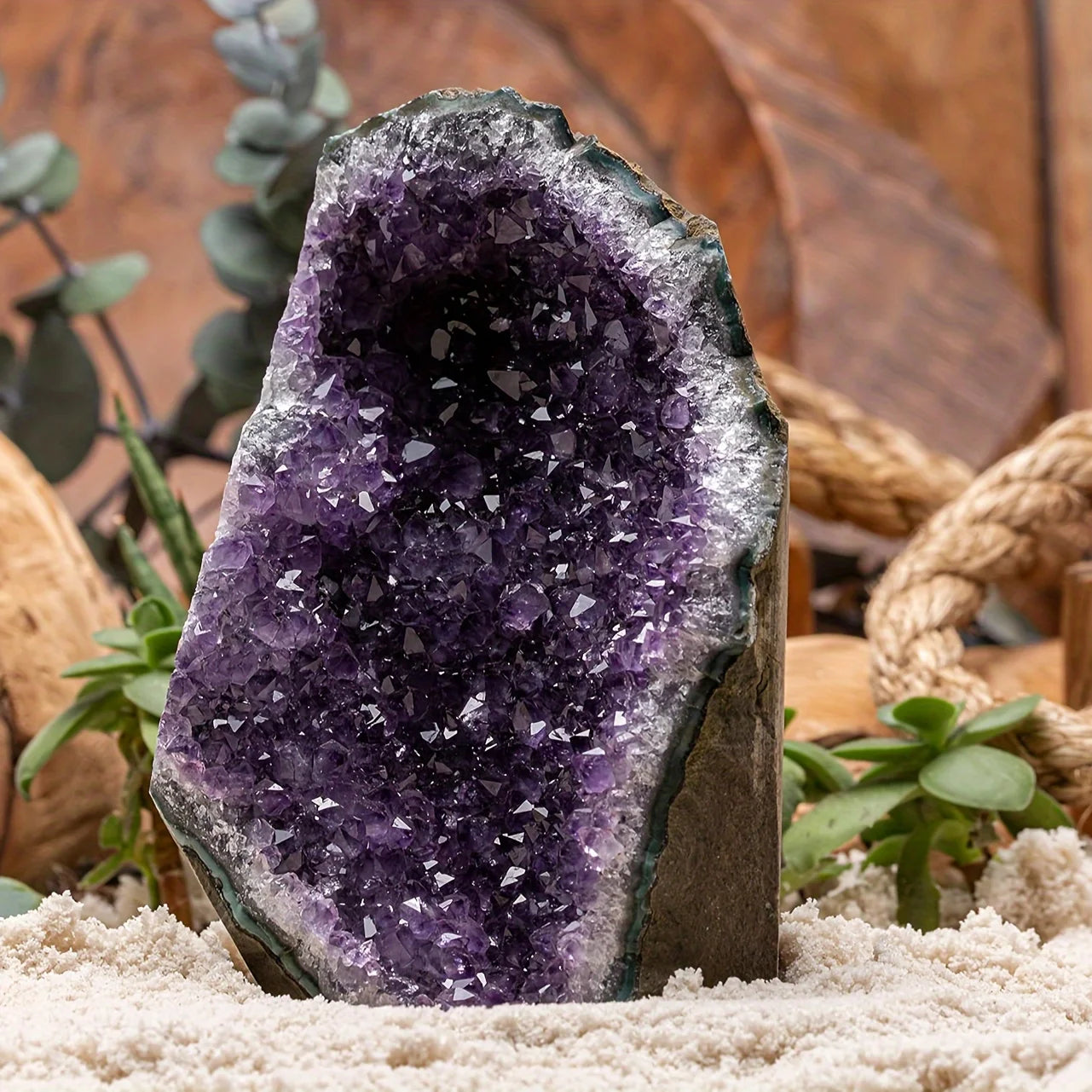 Natural Amethyst Rough Stone Cluster Gemstone Gift