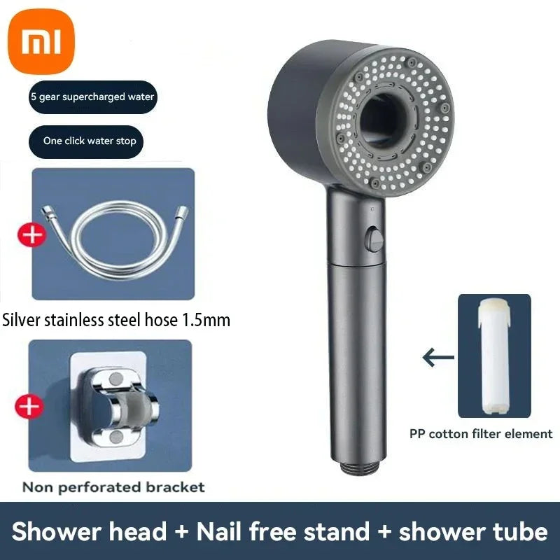 Xiaomi 5 Modes Shower Head High Pressure Showerhead Filter Rainfall Faucet Tap Bathroom Bath Home New Mijia Bathroom Accessories