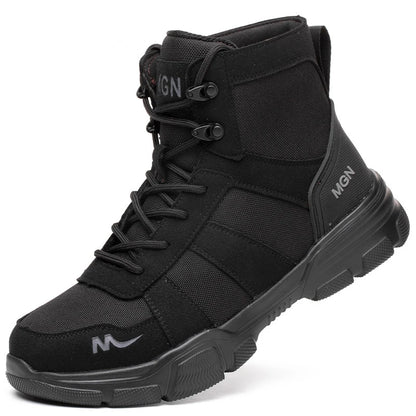 Work Boots Indestructible Safety Shoes Men Steel Toe Shoes Puncture-Proof Sneakers Women Non Slip Work Shoes Male Tactical Boots