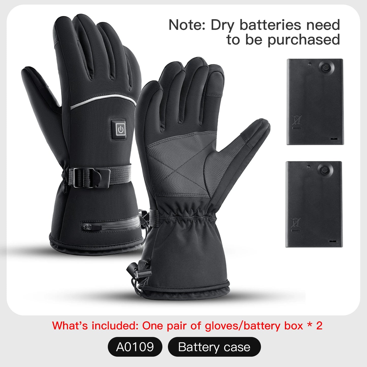 Elektrisch beheizte Handschuhe Motorrad Winter Motorrad Beheizte Handschuhe Warme Wasserdichte Wiederaufladbare Heizhandschuhe Für Schneemobil