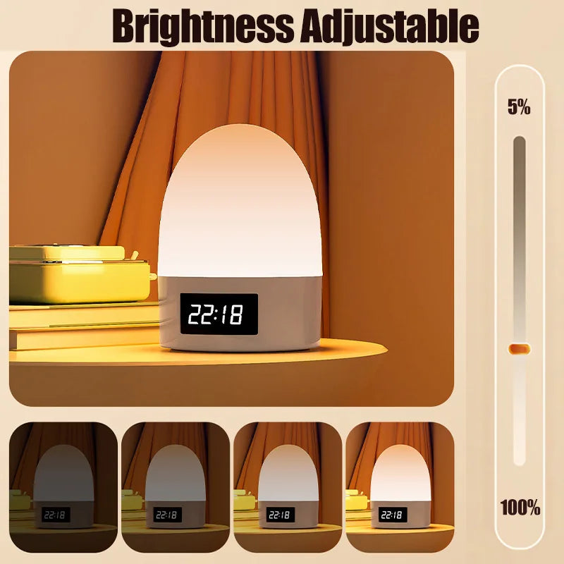 Touch Night Light Rechargeable 3 Color Wireless Baby's Room Bedside Lamp USB LED Night Light Ambient Soft Light For Kids Gift