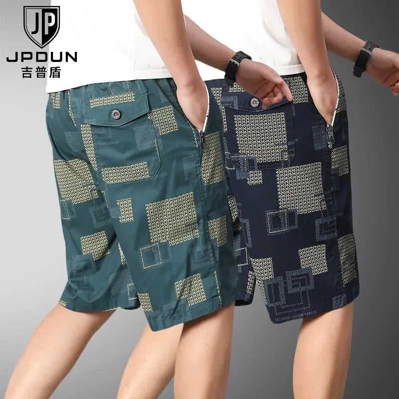 Herren-Badeshorts Reine Baumwolle Locker Lässig Sommer