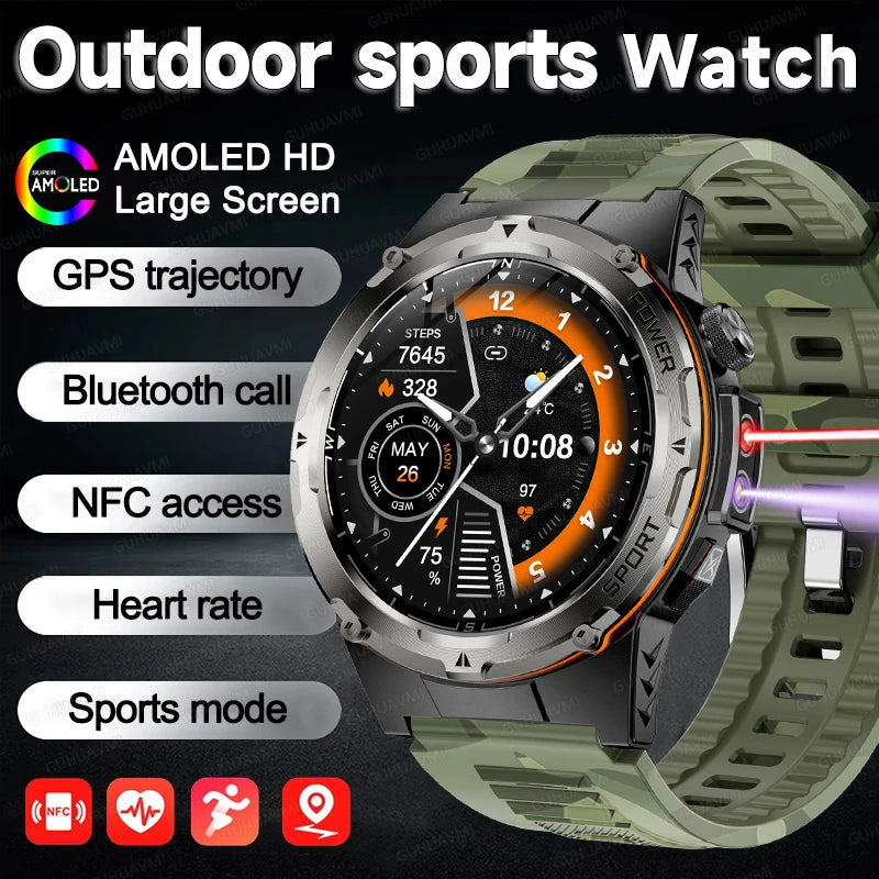 2025 NEU Beliebte Outdoor GPS-Tracker Sport Smartwatch Herren 500mAh NFC HD Anruf IP68 Tiefe Wasserdichte Uhr Herren Für Xiaomi Herren