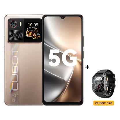 Smartphone 5G Cubot X100, Android 15, Dimensity 7025, 6nm, 2.5GHz, 6,88-Zoll-Bildschirm, 16GB (8+8), 256GB, 64MP Kamera, 5100mAh Akku
