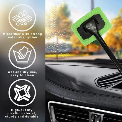 Car Window Cleaner Brush Kit - Interior Glass Wiper