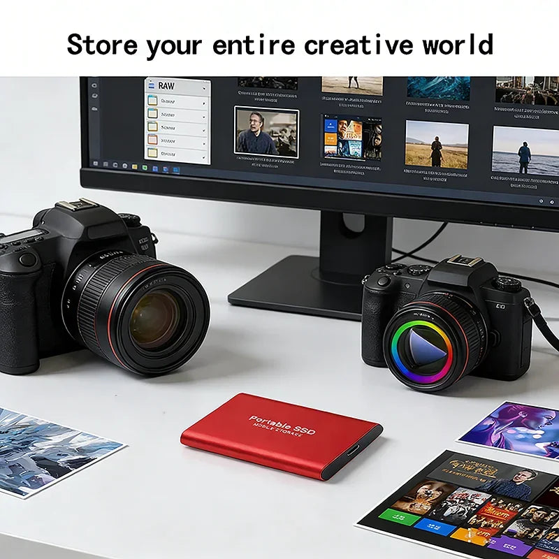 Portable SSD External Hard Drive USB3.2 - 1TB to 16TB