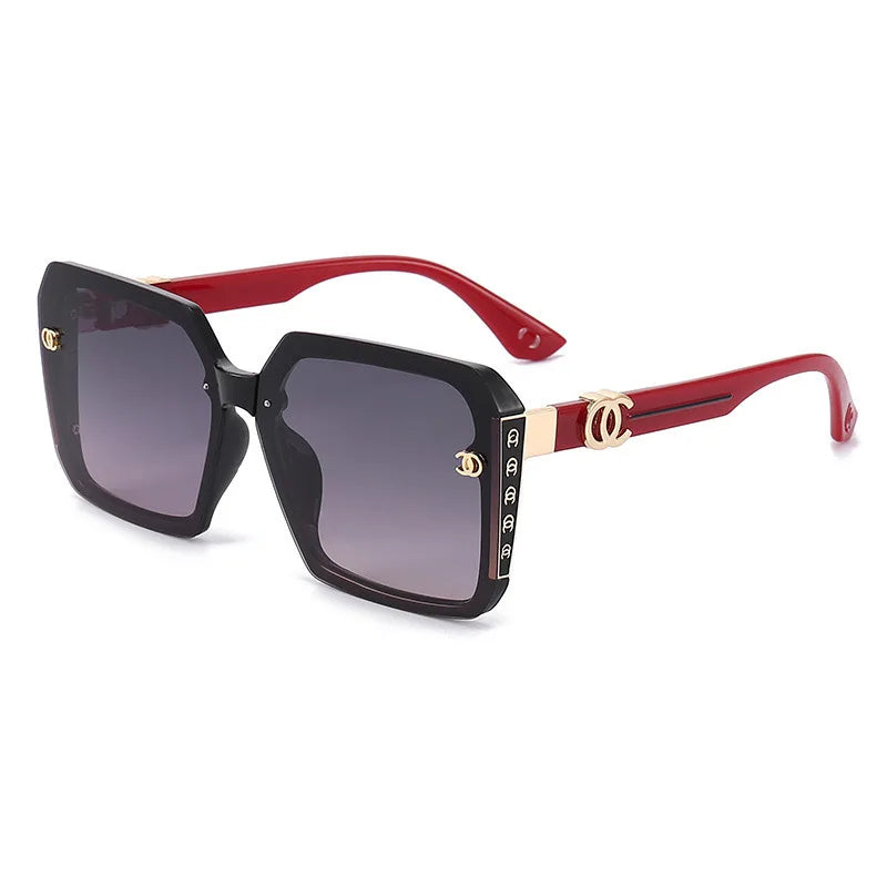Women's Oversized UV400 Vintage Square Sunglasses