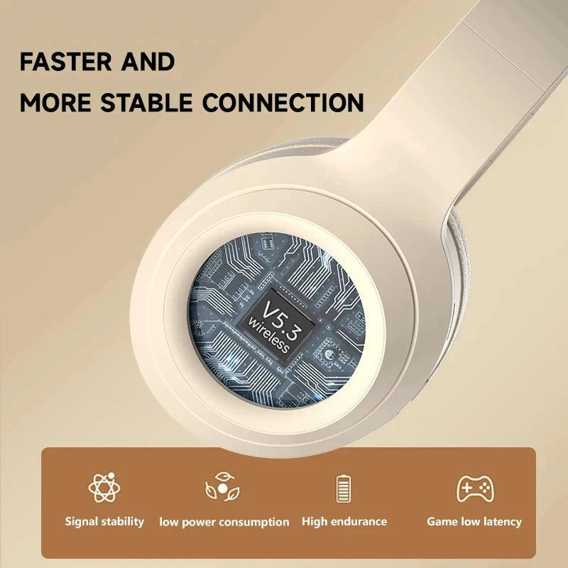 Xiaomi TH30 Wireless Headphones Bluetooth 5.3 Headset Head Mounted Noise Cancelling Headband Sport Earbuds Earphones For Running