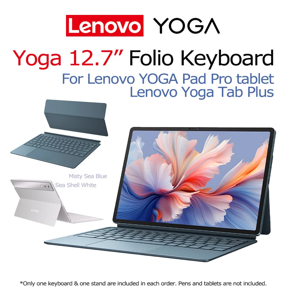 Lenovo Yoga Tab Plus Keyboard Case 12.7" – TB520 Magnetic Back Shell
