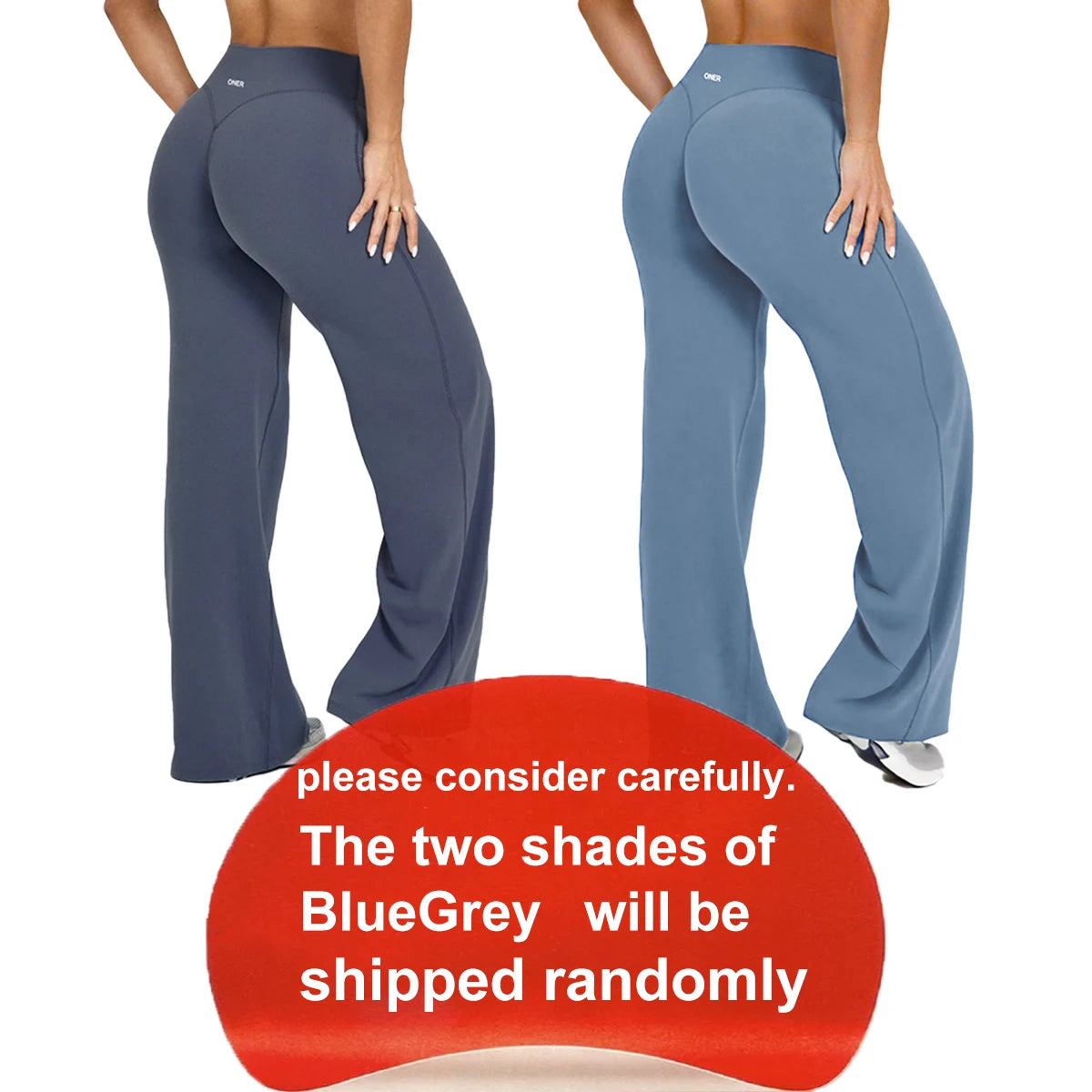 Oner Active Flared Leggings Leggings mit geradem Bein Damen Wide-Leg Pants Yoga Atmungsaktive Fitnesskleidung Vielseitige Freizeithose