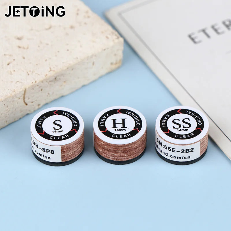 Billiard Pool Cue Tip 14mm SS/S/M/H Snooker Tip Billiard Pool Cue Tips Billiard Cue Stick Tips Snooker Billiard Accessories