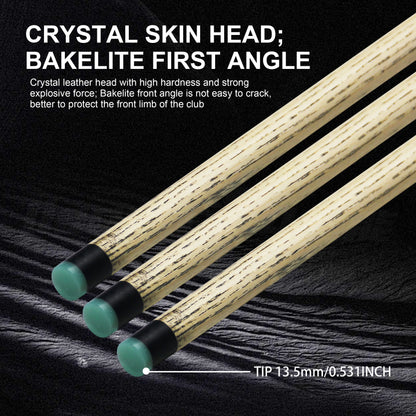 Red Wood Jump Break Pool Cue 13.5mm – 1/3 Split Pro