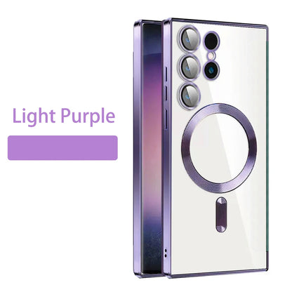 Magnetic Clear Case Samsung S23 S24 S25 MagSafe