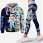 Customized Name Mickey Hoodie Women Hoodie Set Mickey Yoga Pants Sweatpants Women Disney Yoga Hoodie Leggings Fashion Sportswear