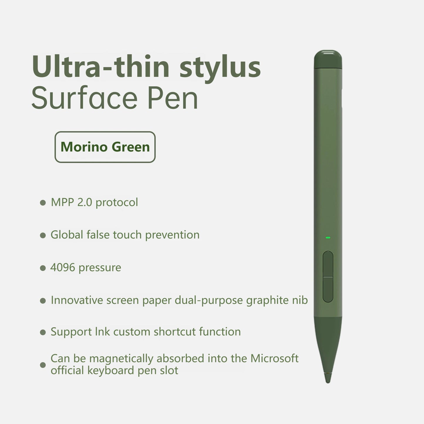2025 New Color Microsoft Surface Pro 8/9/X/10/11 Bluetooth Magnetic Keyboard with Pen Slot,Touchpad and 7-color Backlit Keyboard