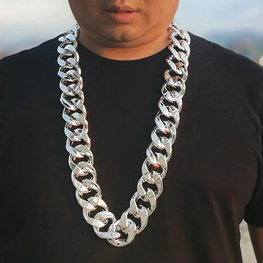 Hip Hop Resin Geometric Choker Necklace for Men