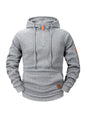 2025 Autumn/Winter Men's Hoodie Fashion Casual Sports Hoodie Retro Harajuku Long Sleeve Zipper Multi Pocket Loose Street Wear