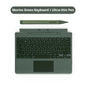 2025 New Color Microsoft Surface Pro 8/9/X/10/11 Bluetooth Magnetic Keyboard with Pen Slot,Touchpad and 7-color Backlit Keyboard
