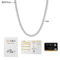Moissanite Tennis Necklace 18K Gold PT950 Hip Hop