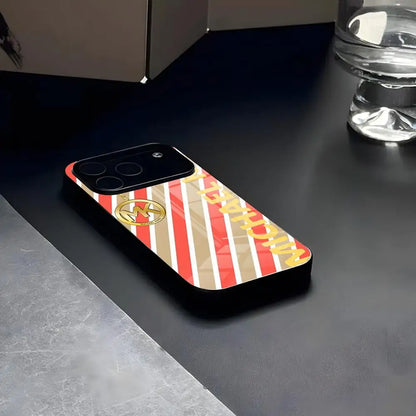 MINISO-Frauen Luxus Gehärtetes KORS-M Handyhüllen-Glas Für IPhone17 Air 16 15 17 14 Pro Max 13 12 11 X XS XR Plus Für Samsung S 25