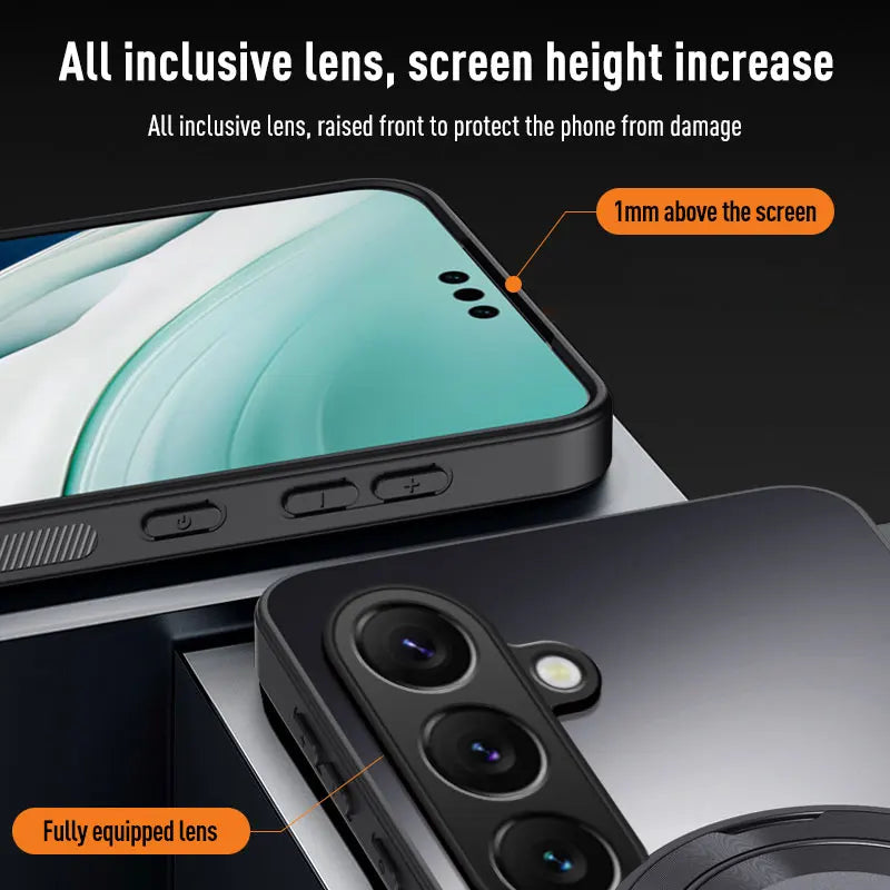 Samsung Magnetic Ring Stand Case – MagSafe Lens Cover