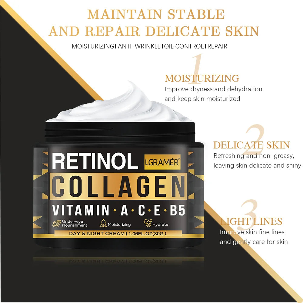 Men's Retinol Collagen Face Cream | Anti-Aging Skincare