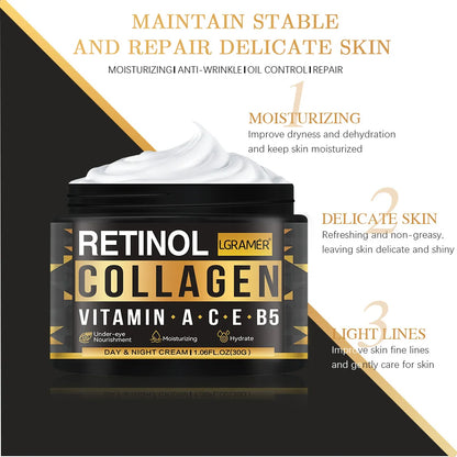 Men's Retinol Collagen Face Cream | Anti-Aging Skincare